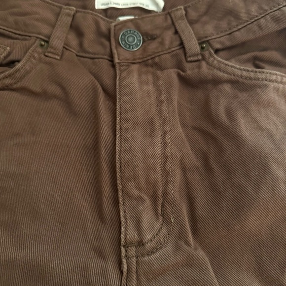 garage denim brown street wide leg jeans - Picture 4 of 6